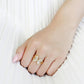 TK3638 - IP Gold(Ion Plating) Stainless Steel Ring with AAA Grade CZ  in Clear-4