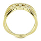 TK3639 - IP Gold(Ion Plating) Stainless Steel Ring with No Stone-2