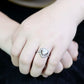 TK3699 - High polished (no plating) Stainless Steel Ring with AAA Grade CZ  in Clear-4