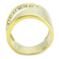 TK3715 - IP Gold(Ion Plating) Stainless Steel Ring with Top Grade Crystal  in Clear-2