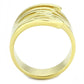 TK3717 - IP Gold(Ion Plating) Stainless Steel Ring with No Stone-2
