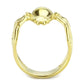 TK3718 - IP Gold(Ion Plating) Stainless Steel Ring with No Stone-2