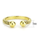 TK3719 - IP Gold(Ion Plating) Stainless Steel Ring with No Stone-1
