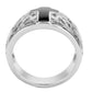TK3720 - High polished (no plating) Stainless Steel Ring with No Stone-2