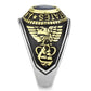 TK3726 - Two-Tone IP Gold (Ion Plating) Stainless Steel Ring with Synthetic Synthetic Glass in Montana-4
