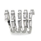 TK3729 High polished Stainless Steel Ring with AAA Grade CZ in Clear-3