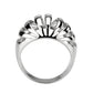 TK3732 High polished Stainless Steel Ring with NoStone in No Stone-2