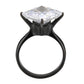 TK3736 IP Black  Stainless Steel Ring with AAA Grade CZ in Clear-2