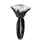 TK3736 IP Black  Stainless Steel Ring with AAA Grade CZ in Clear-3