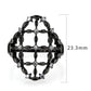 TK3749 IP Black Stainless Steel Ring with AAA Grade CZ in Clear-2