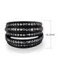 TK3752 IP Black Stainless Steel Ring with AAA Grade CZ in Clear-2