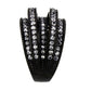 TK3752 IP Black Stainless Steel Ring with AAA Grade CZ in Clear-4