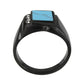 TK3755 IP Black Stainless Steel Ring with Synthetic in Sea Blue-3