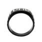 TK3759 - Two Tone IP Black (Ion Plating) Stainless Steel Ring with Top Grade Crystal in Clear-2
