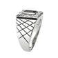TK3761 - High polished (no plating) Stainless Steel Ring with AAA Grade CZ in Jet-3