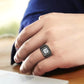TK3763 - IP Black (Ion Plating) Stainless Steel Ring with AAA Grade CZ in Clear-4