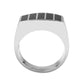 TK3767 - High polished (no plating) Stainless Steel Ring with Epoxy in Jet-2