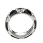 TK3773 - High polished (no plating) Stainless Steel Ring with Top Grade Crystal in Clear-2