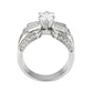 TK3777 - High polished (no plating) Stainless Steel Ring with AAA Grade CZ in Clear-2