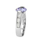TK3780 - High polished (no plating) Stainless Steel Ring with AAA Grade CZ in LightAmethyst-3