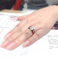TK3781 - IP Black (Ion Plating) Stainless Steel Ring with AAA Grade CZ in Clear-4