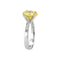 TK3783 - High polished (no plating) Stainless Steel Ring with AAA Grade CZ in Topaz-3