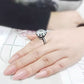 TK3793 - IP Black (Ion Plating) Stainless Steel Ring with AAA Grade CZ in Clear-4