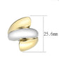 TK3796 - Two Tone IP Gold (Ion Plating) Stainless Steel Ring with NoStone in No Stone-1