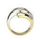 TK3796 - Two Tone IP Gold (Ion Plating) Stainless Steel Ring with NoStone in No Stone-2
