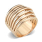 TK3797 - IP Rose Gold(Ion Plating) Stainless Steel Ring with NoStone in No Stone-0