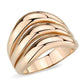 TK3799 - IP Rose Gold(Ion Plating) Stainless Steel Ring with NoStone in No Stone-0