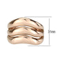 TK3799 - IP Rose Gold(Ion Plating) Stainless Steel Ring with NoStone in No Stone-1
