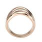 TK3799 - IP Rose Gold(Ion Plating) Stainless Steel Ring with NoStone in No Stone-2