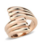 TK3800 - IP Rose Gold(Ion Plating) Stainless Steel Ring with NoStone in No Stone-0