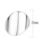 TK3801 - High polished (no plating) Stainless Steel Ring with NoStone in No Stone-1