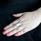 TK3801 - High polished (no plating) Stainless Steel Ring with NoStone in No Stone-4