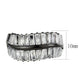 TK3819 - IP Black (Ion Plating) Stainless Steel Ring with AAA Grade CZ in Clear-1