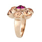 TK3824 - IP Rose Gold(Ion Plating) Stainless Steel Ring with Top Grade Crystal in MultiColor-3