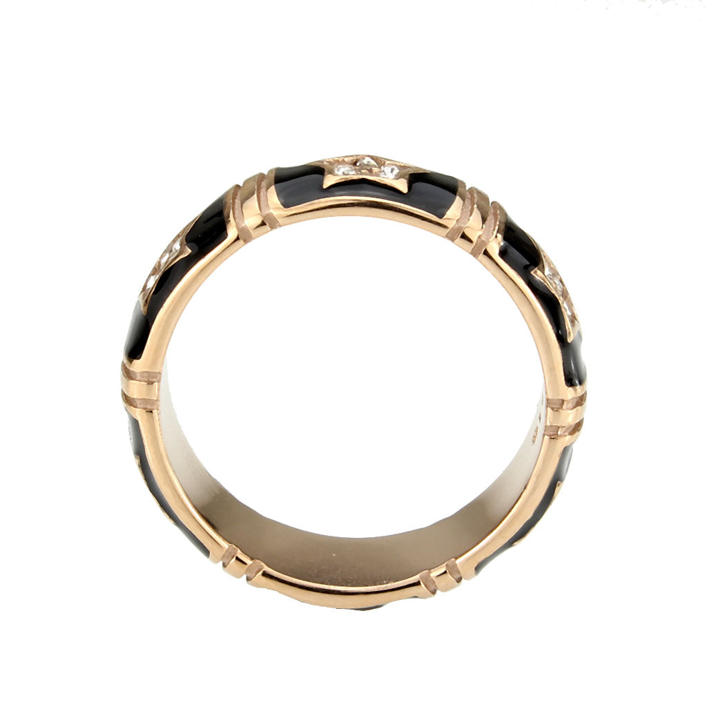 TK3826 - IP Rose Gold(Ion Plating) Stainless Steel Ring with Top Grade Crystal in Clear-1