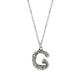 TK3853G High Polished Stainless Steel Chain Initial Pendant - Letter G-0