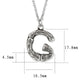 TK3853G High Polished Stainless Steel Chain Initial Pendant - Letter G-2