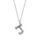TK3853J High Polished Stainless Steel Chain Initial Pendant - Letter J-0
