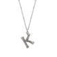 TK3853K High Polished Stainless Steel Chain Initial Pendant - Letter K-0
