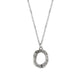 TK3853O High Polished Stainless Steel Chain Initial Pendant - Letter O-0