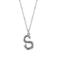 TK3853S High Polished Stainless Steel Chain Initial Pendant - Letter S-0