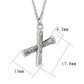 TK3853X High Polished Stainless Steel Chain Initial Pendant - Letter X-2