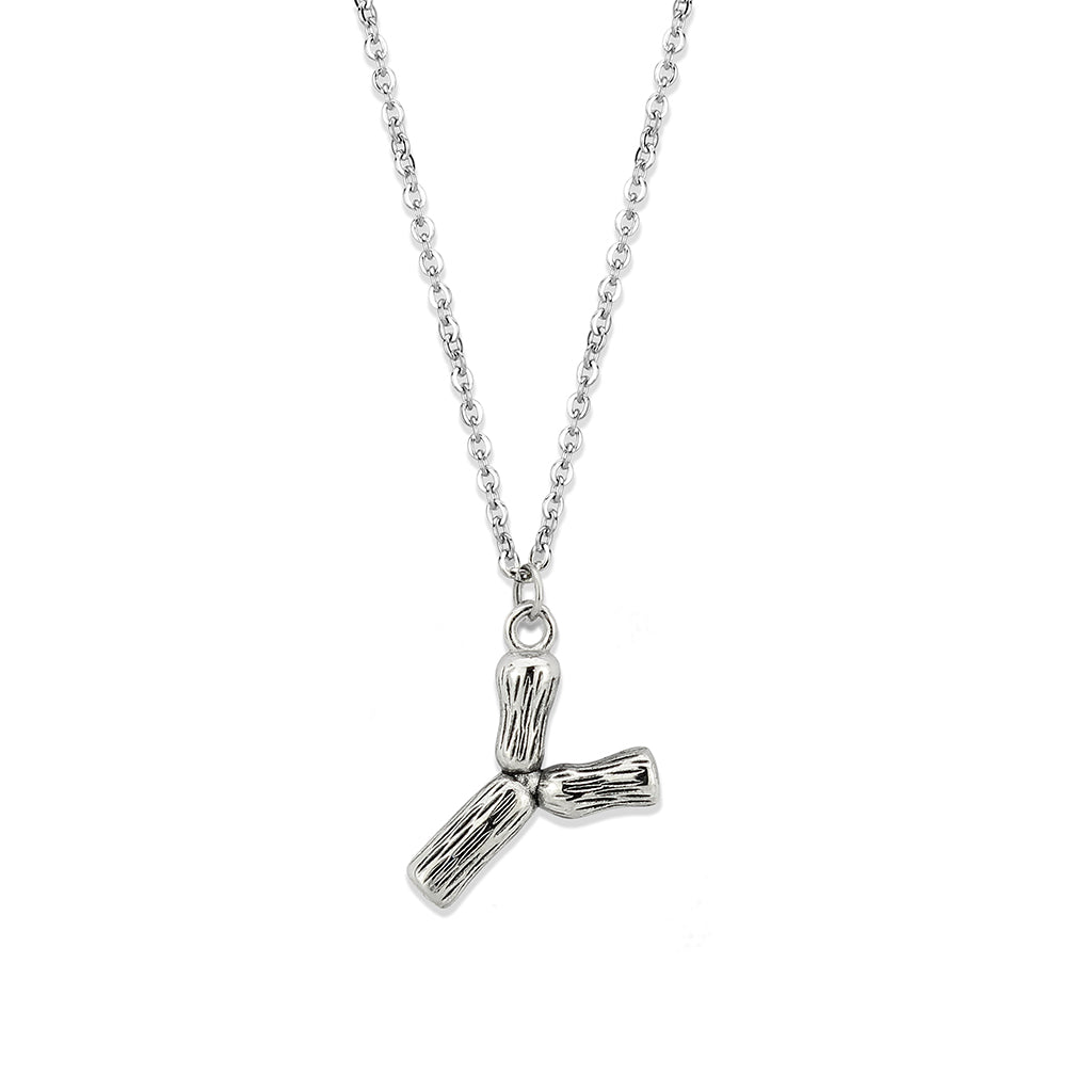 TK3853Y High Polished Stainless Steel Chain Initial Pendant - Letter Y-0