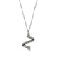 TK3853Z High Polished Stainless Steel Chain Initial Pendant - Letter Z-0