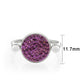 TK385402 - High polished (no plating) Stainless Steel Ring with Top Grade Crystal in Amethyst-1