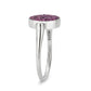 TK385402 - High polished (no plating) Stainless Steel Ring with Top Grade Crystal in Amethyst-4